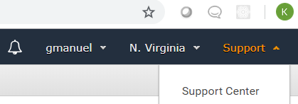 AWS Support Center