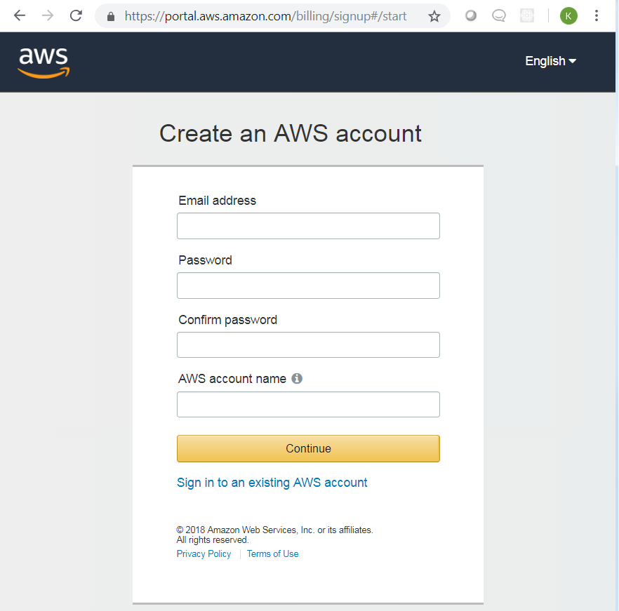 Create AWS Account