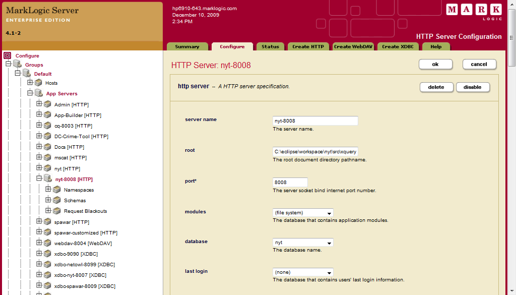HTTP Server Setup