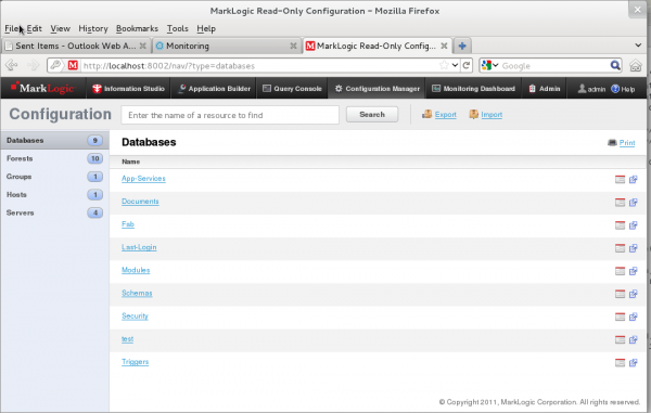 Configuration and Status Information - MarkLogic Community