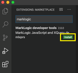 Install MarkLogic developer tools