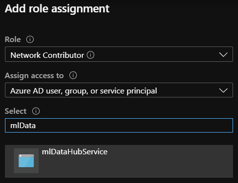 Add Role Assignment