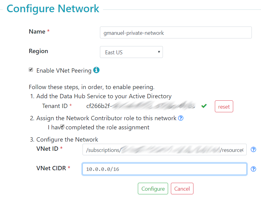 Configure Network Example