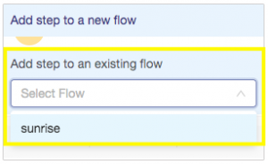 add step to existing flow