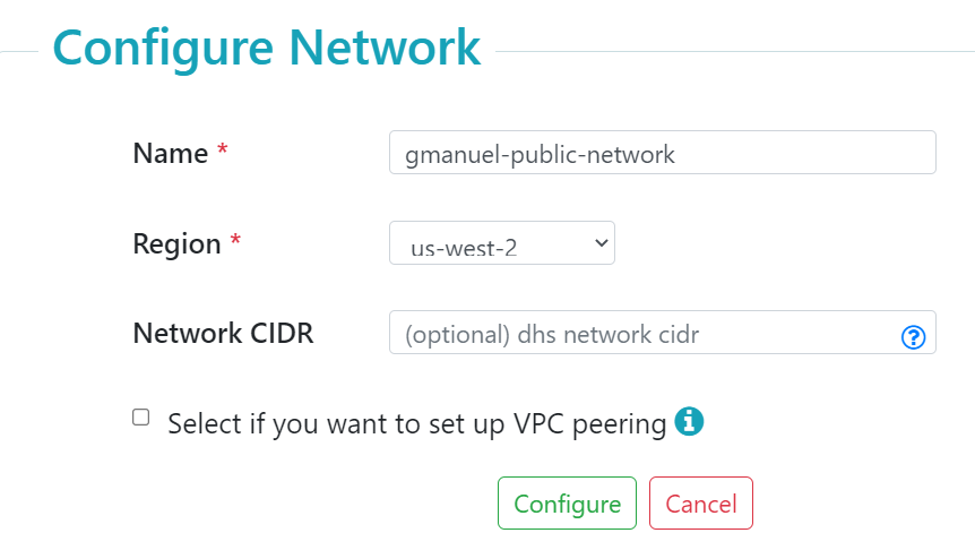 Configure Network