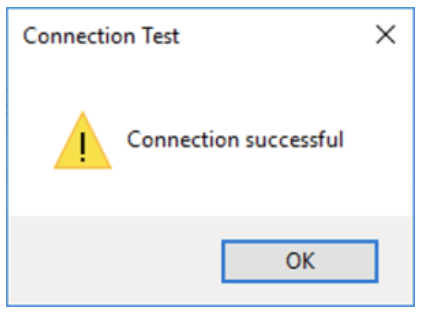 Connection Test Successful